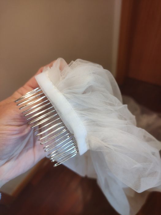 Véu Noiva Tule Renda 3M Pérola