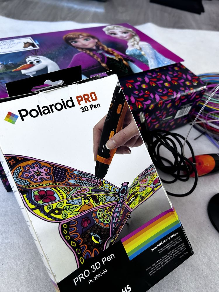 Filament dlugopis 3D pen polaroid zestaw duzy kuferek