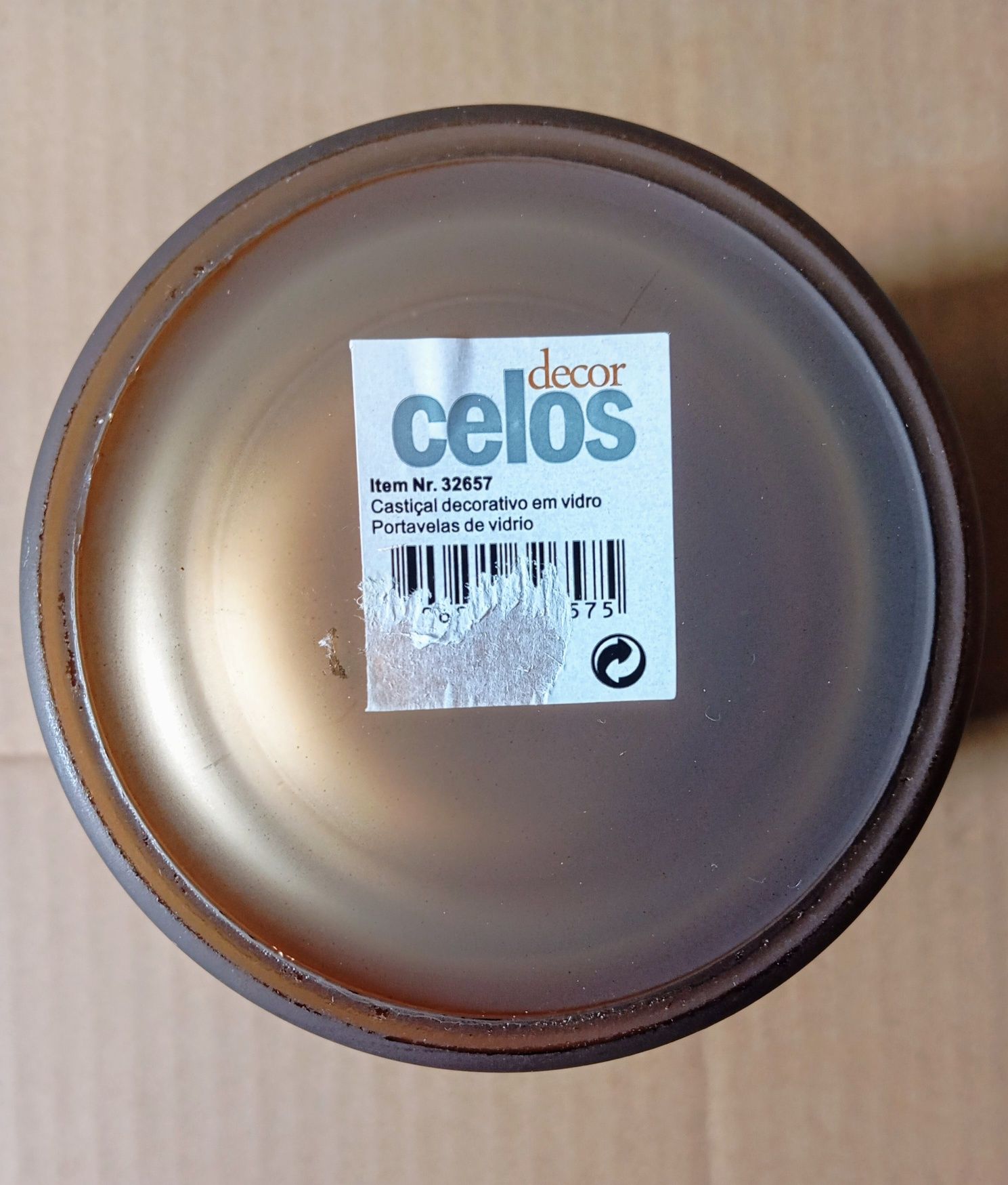 Conjunto de Porta velas marca Celos para o seu Natal.