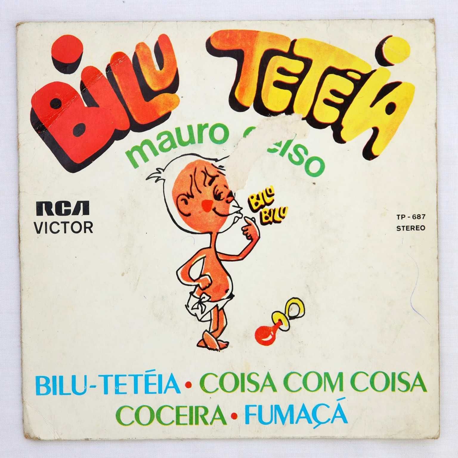 Disco Vinil Single Bilu Teteia em muito bom estado