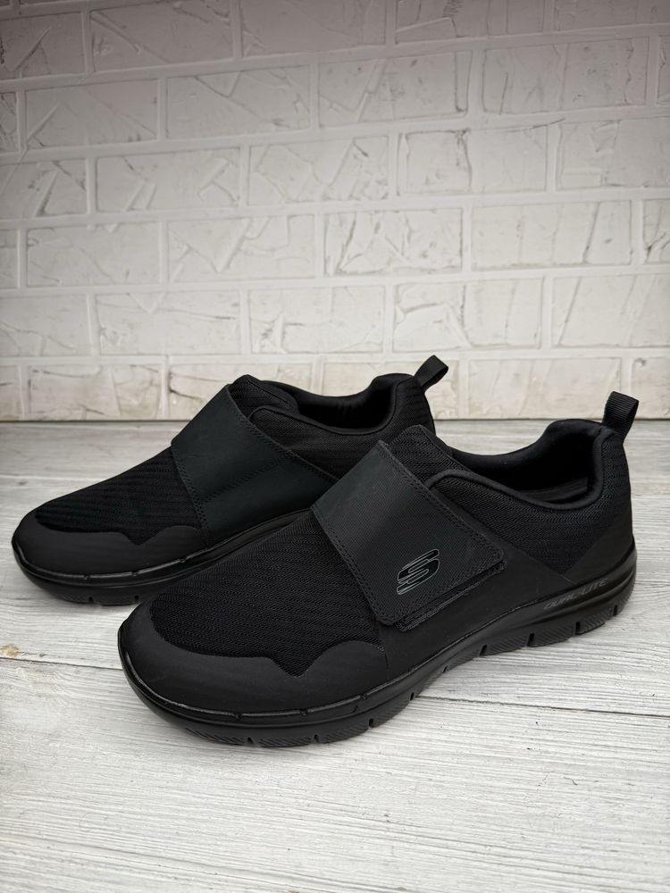 Мужские черные кроссовки skechers flex advantage 2.0 44 размер