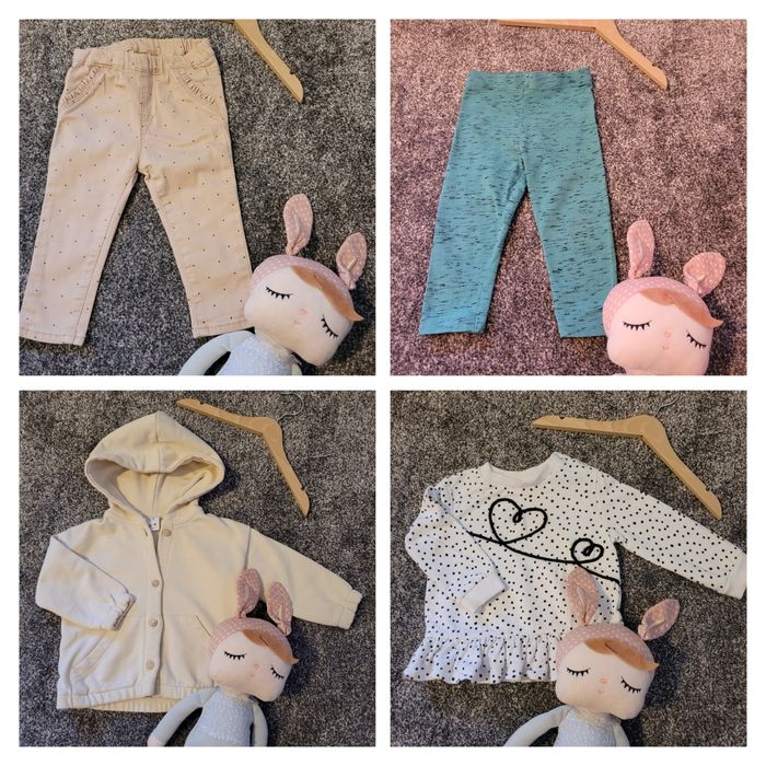 Mega paka ubrań dziewczynka rozmiar 80 Zara, Next, H&M