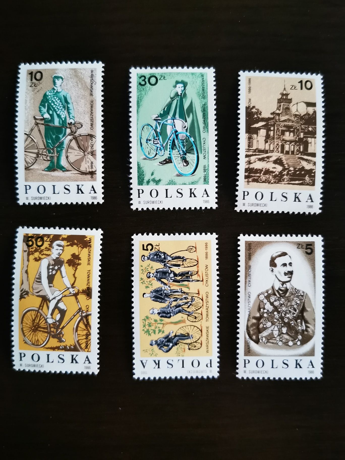 Znaczki pocztowe W.Surowiecki 1982r.