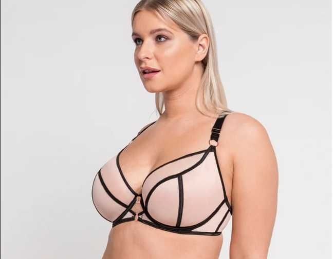 Biustonosz Scantilly Exposed UK 34G / EU 75I  black/nude
