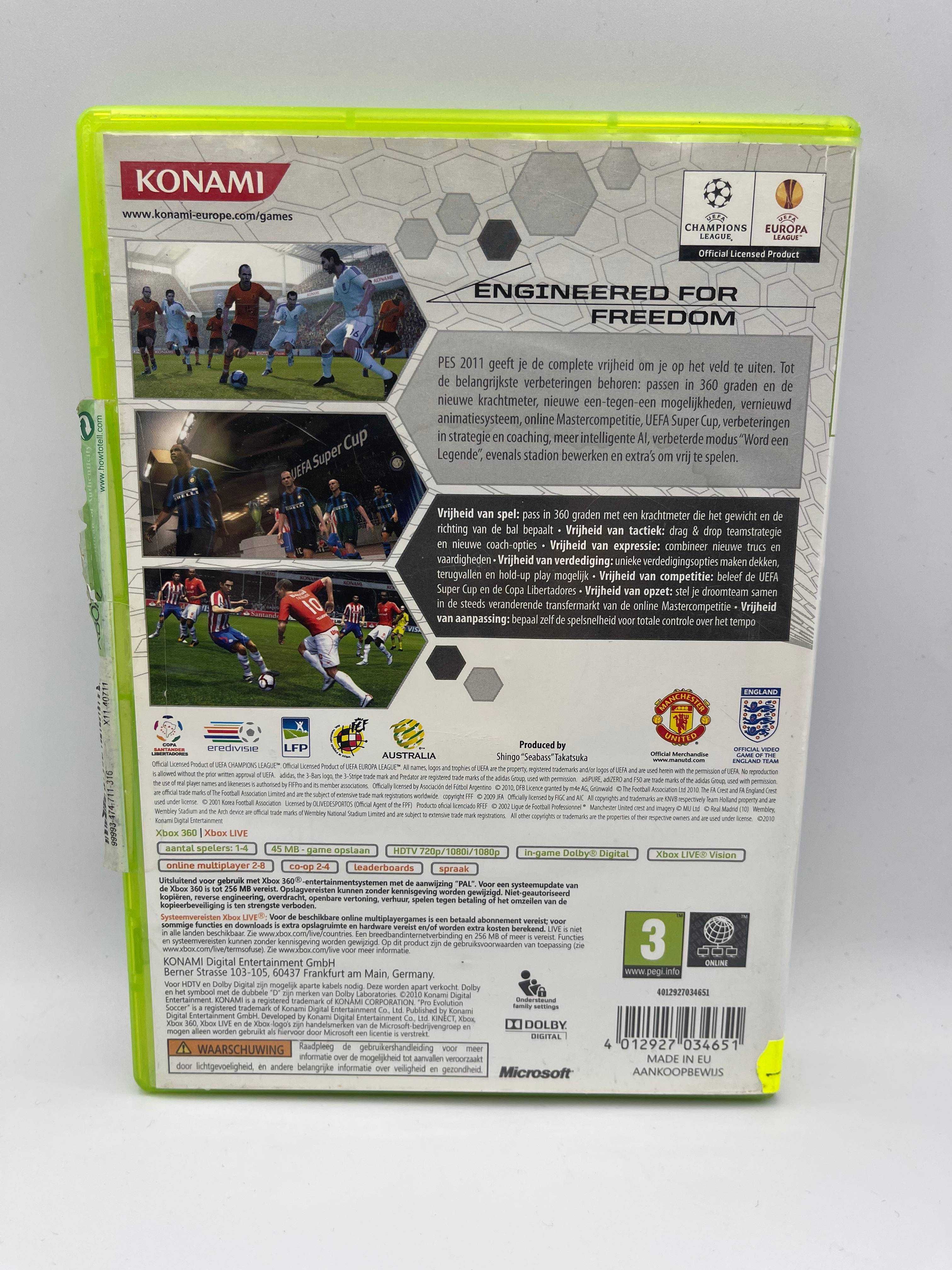 Pro Evolution Soccer 2011 Xbox 360