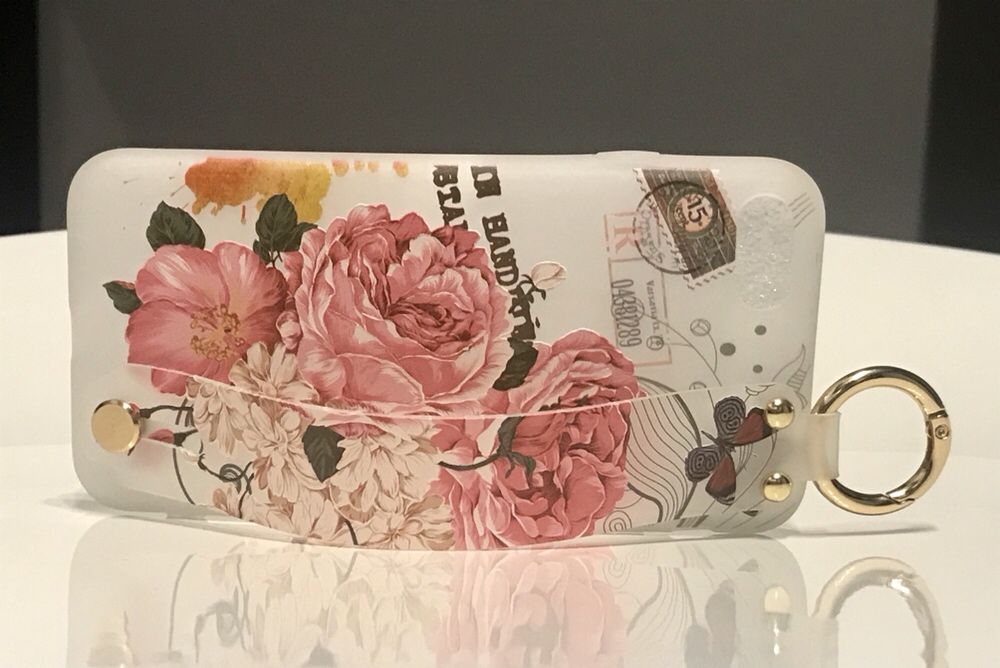 Case Etui Obudowa do Telefonu iPhone 7, 7 Plus, 8 Flower Rose Rączka