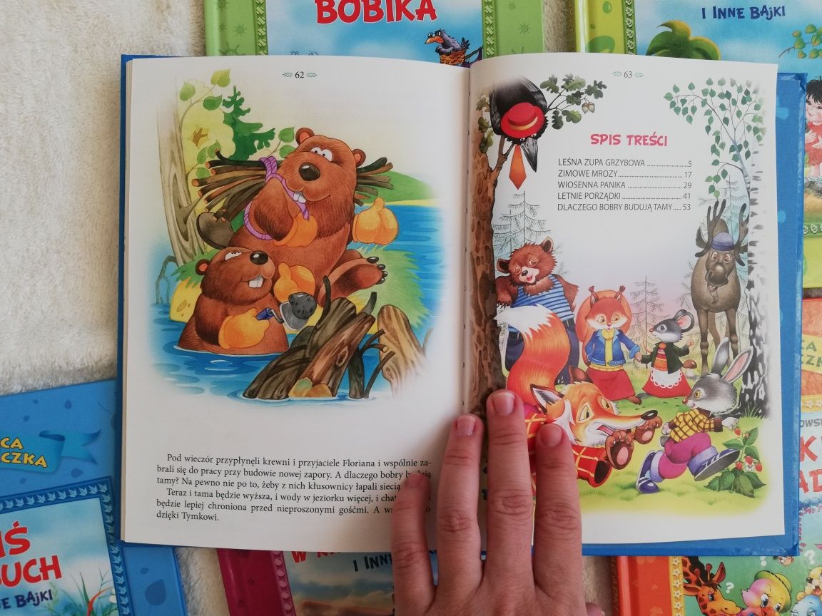 Dziecieca biblioteczka 7 książek wyd. Elżbieta Jarmołkiewicz.