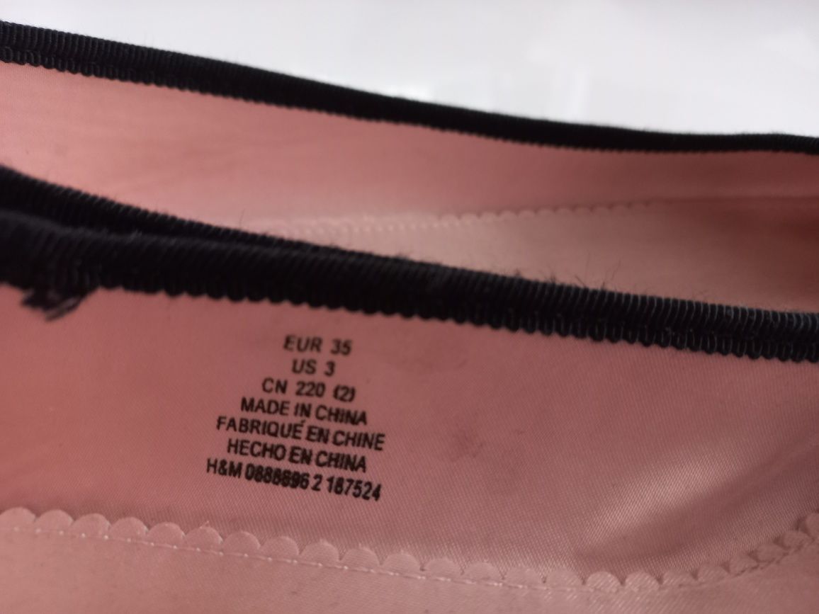 Buty H&M Balerinki dla dziewczynki rozmiar 35