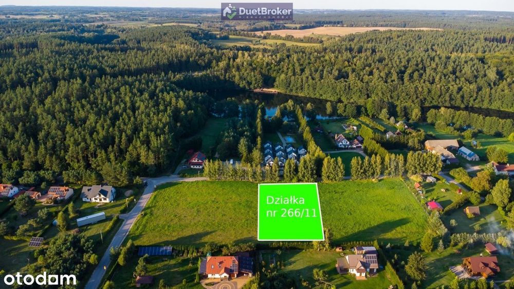 Działka budowlana, Łukta, pow.2370m2.Blisko jezior