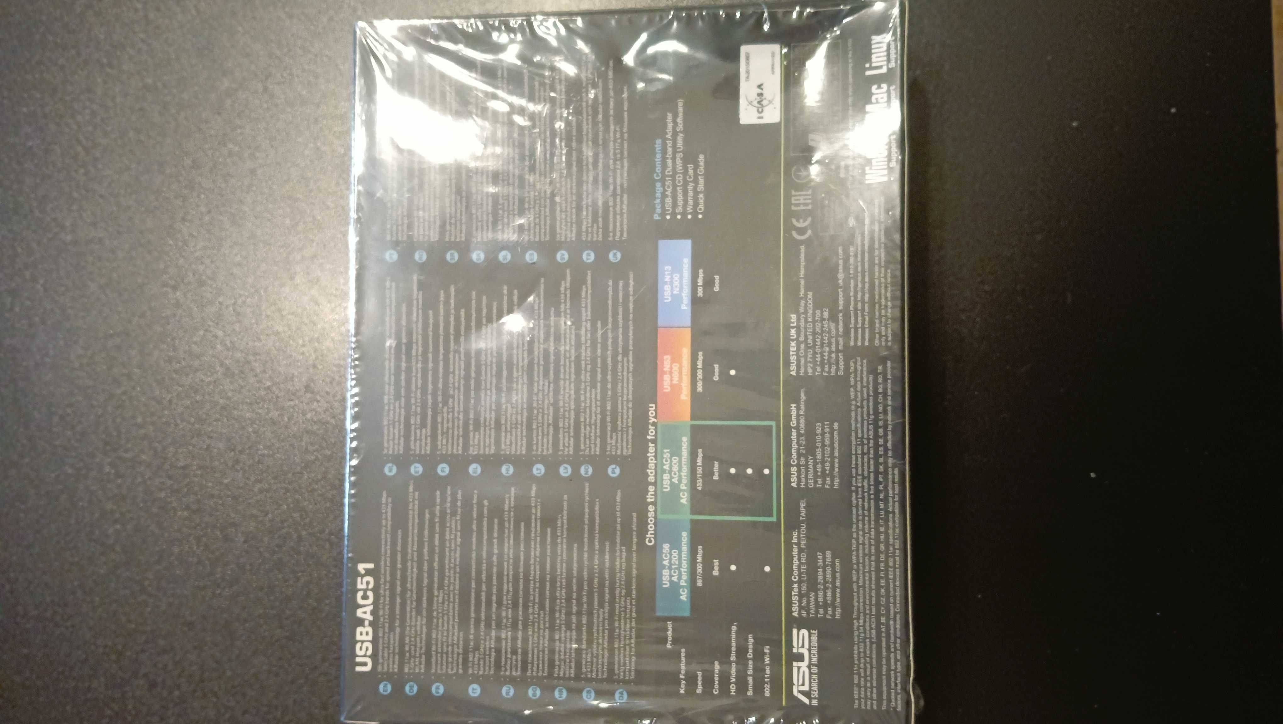 asus usb-ac51 , dual-band adapter