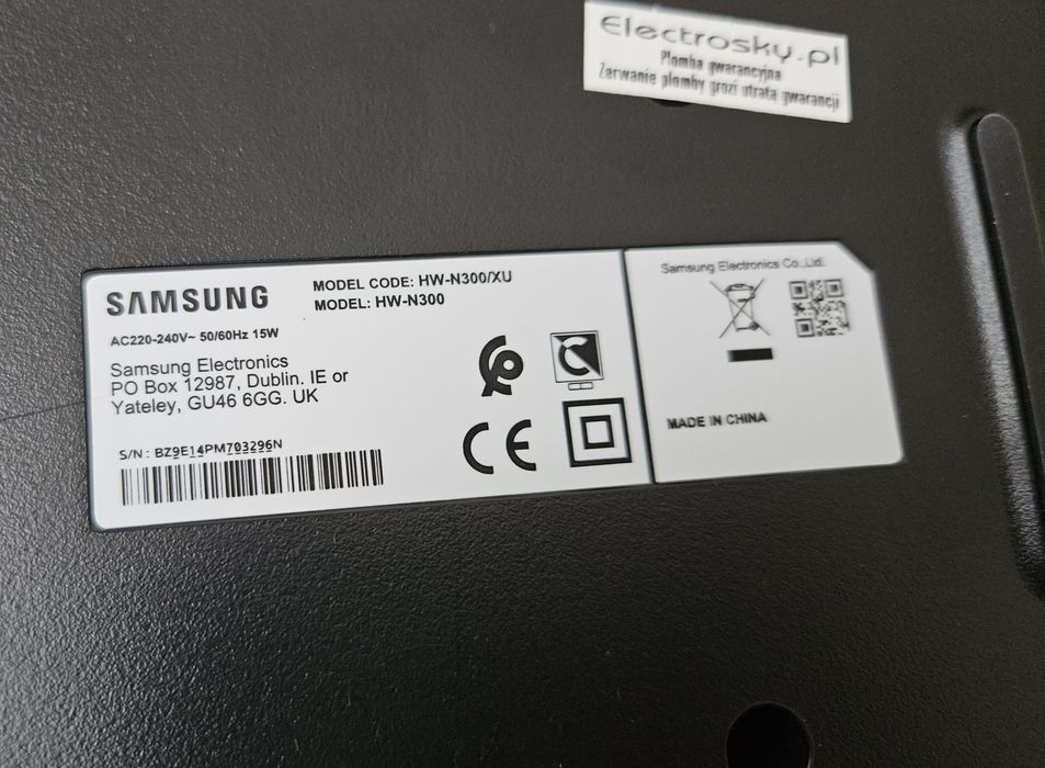 Saundbar Samsung HW-N300