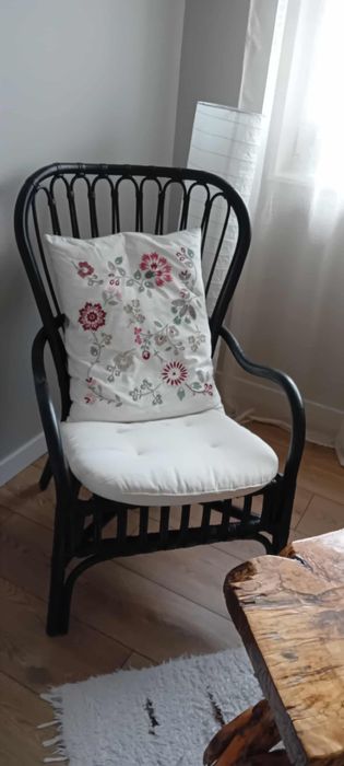 Zestaw 2 foteli rattanowych - idealne do salonu czy werandy!