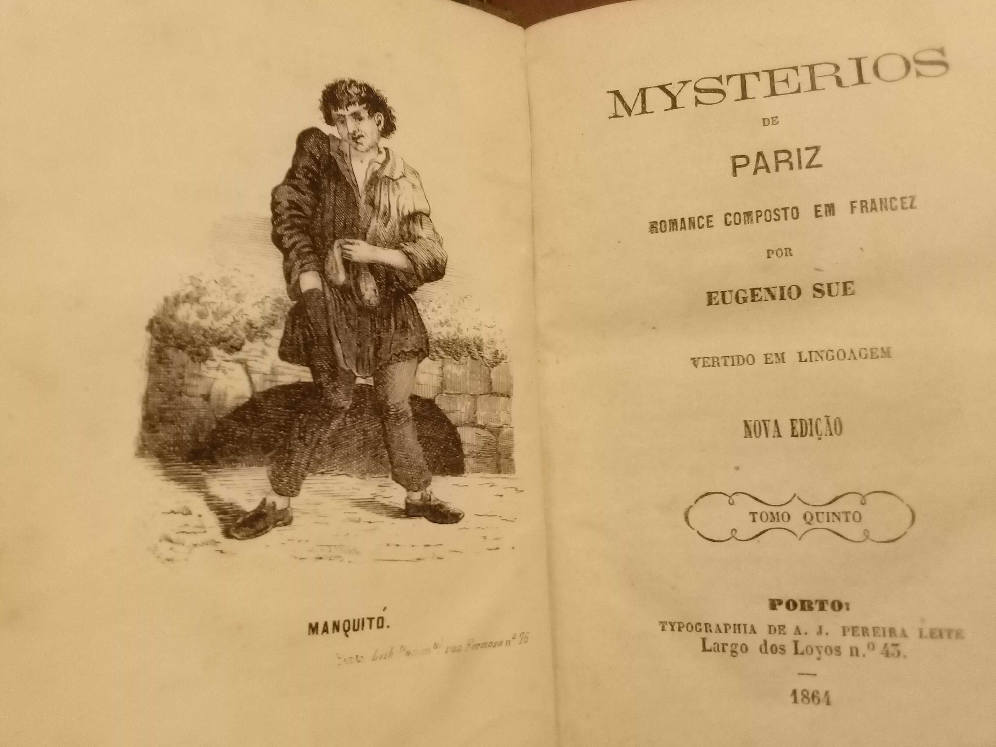 Eugenio Sue - Mysterios de Pariz (4 vols.)