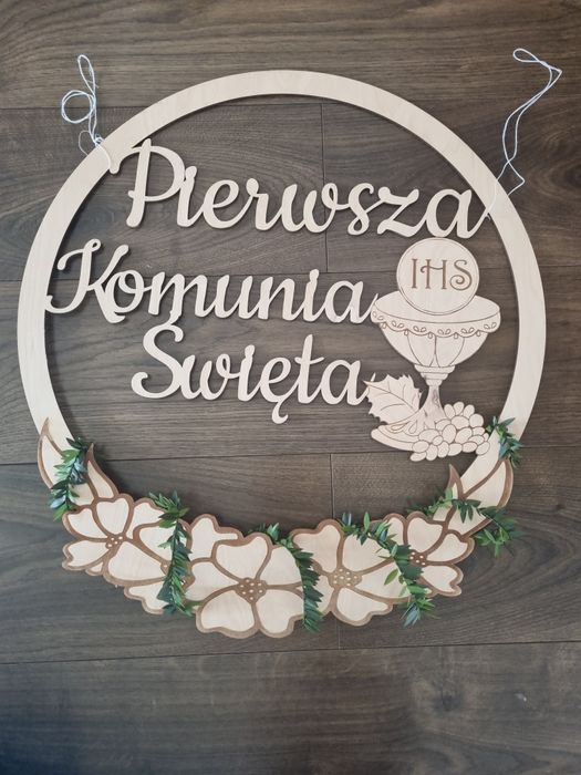 Koło pierwsza komunia święta  ok.40cm