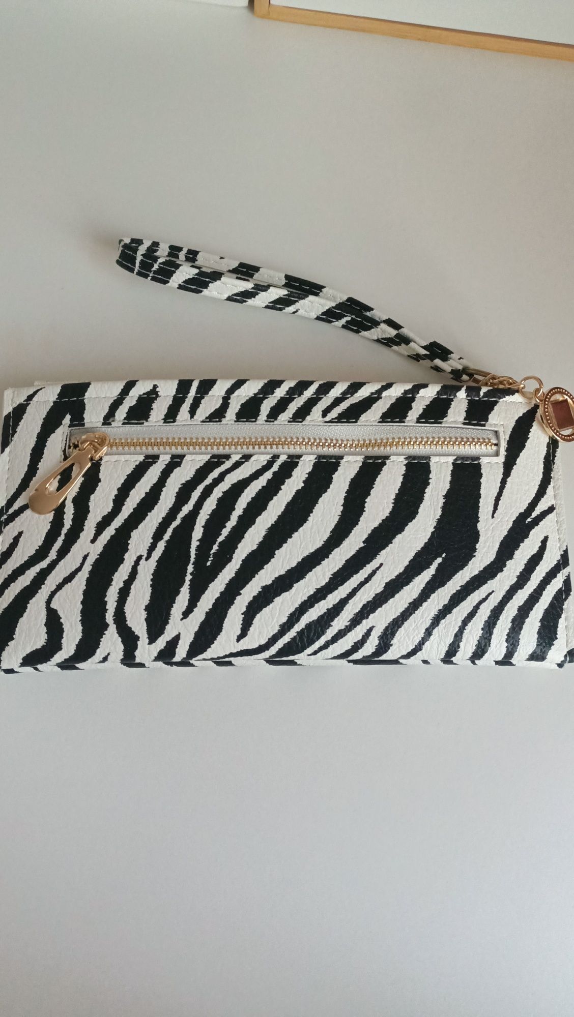 Torebka portfel zebra NOWA