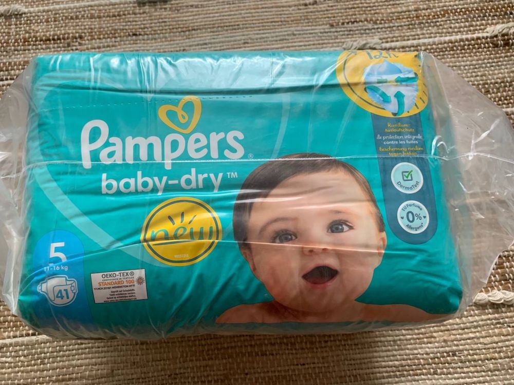 Памперсы pampers 5, 41шт, 11-16кг