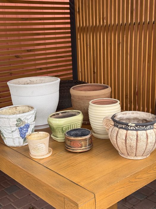 Горшки доя квітів. Кераміка