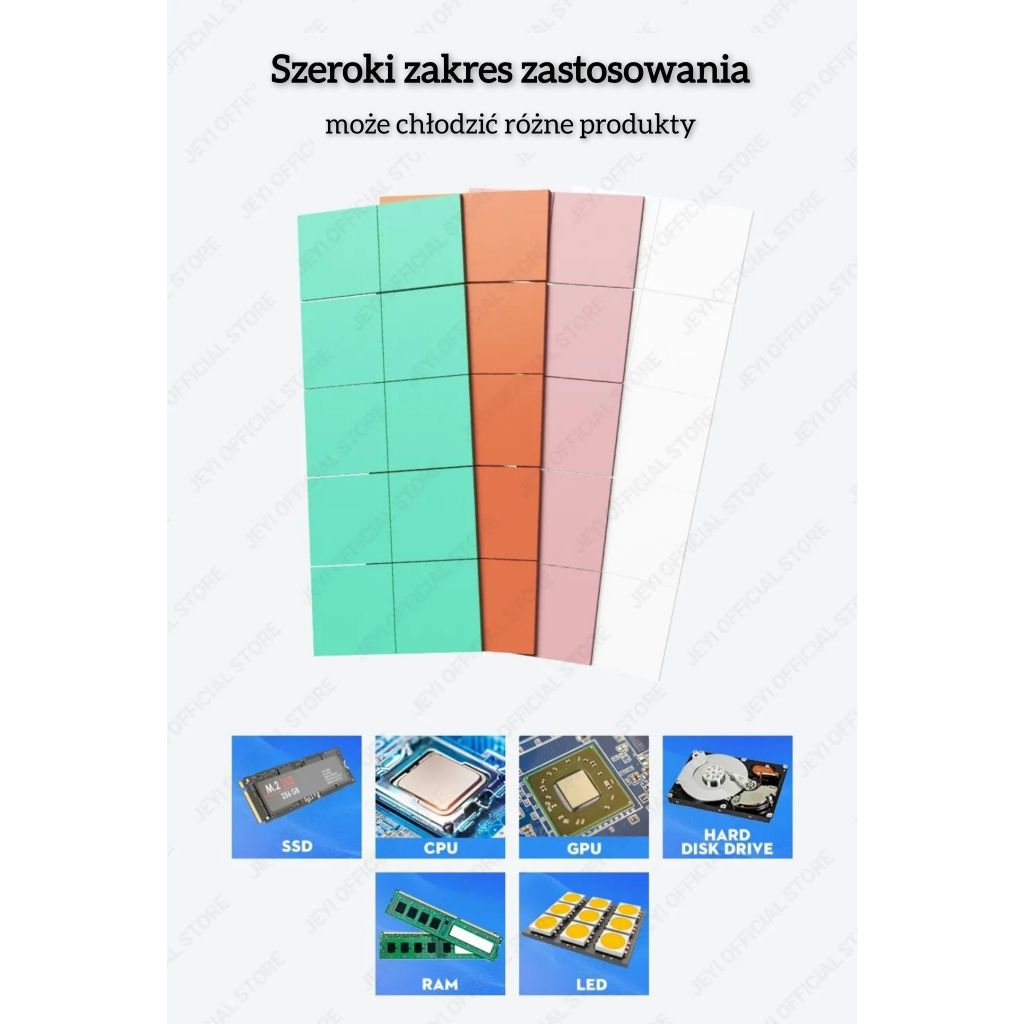 Termopady JEYI podkładką termiczna 10 sztuk JEYI