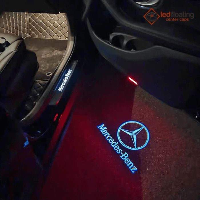 Set de 4 x Luzes para porta com projector de logotipo Mercedes