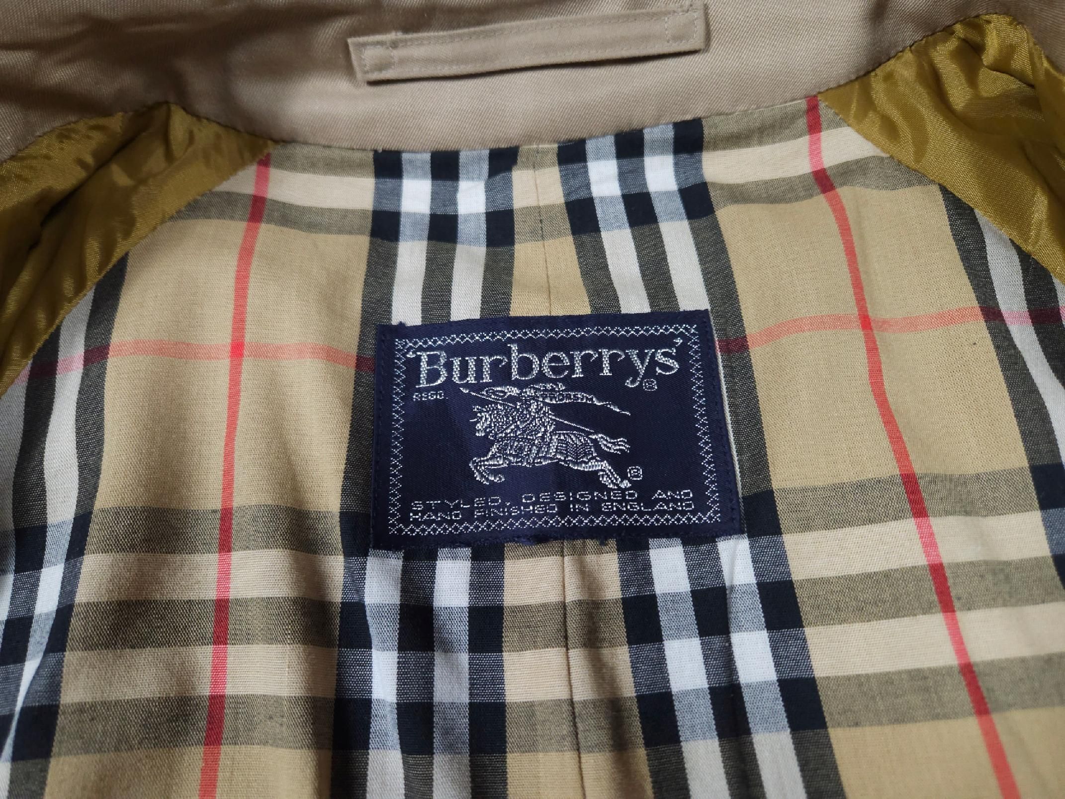 BURBERRY Płaszcz Trencz Męski Beżowy r. 2XL