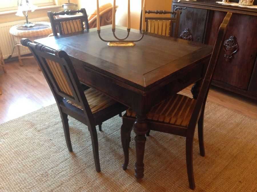 Stoły stół  rozsuwany i  krzesła zestaw