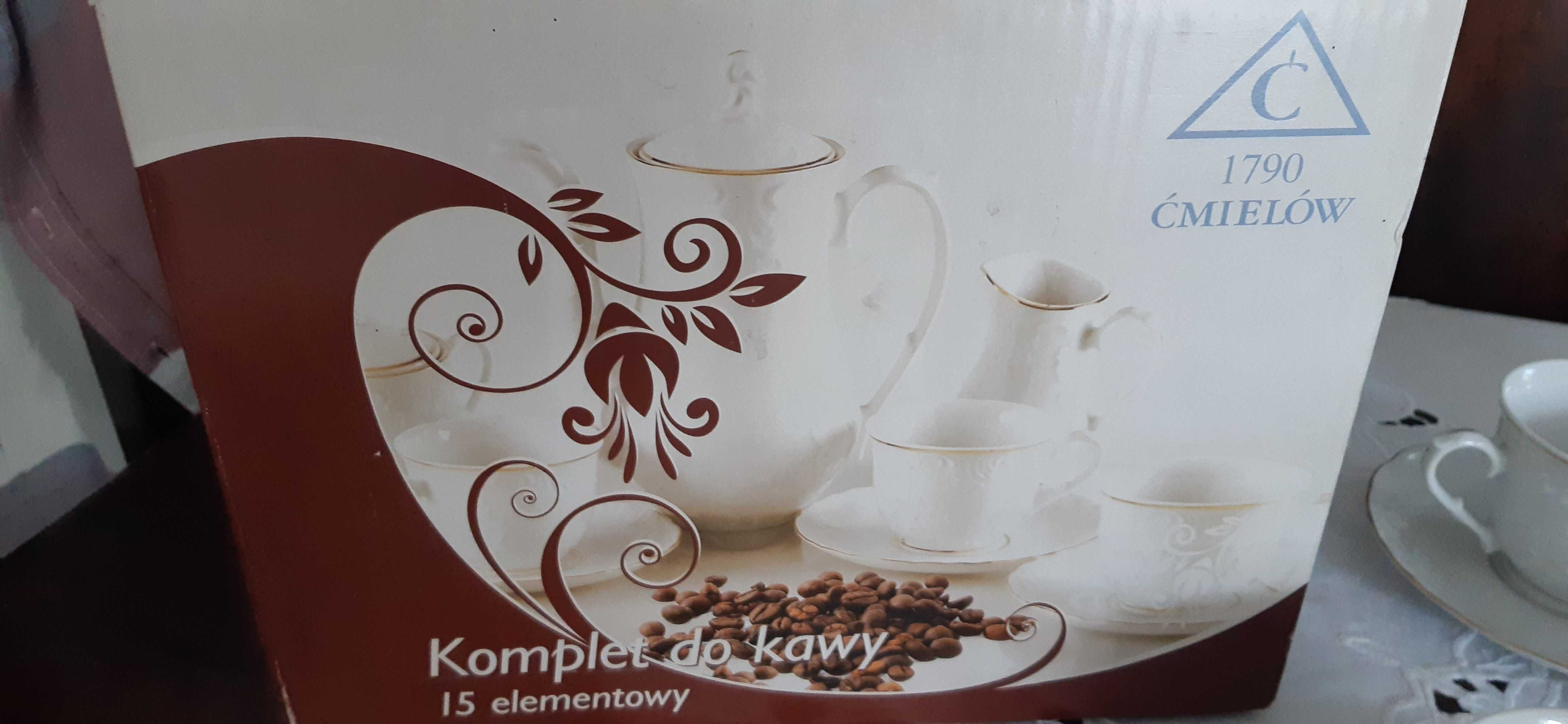 Ćmielów ROCOCO złota linia-(3604) zestaw kawowy, 6os./15el.