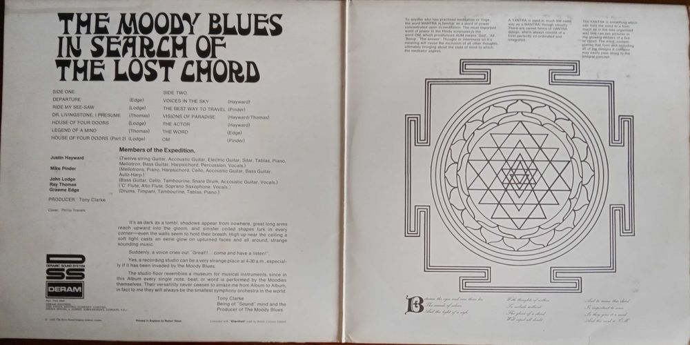 Moody Blues	- - - - -	In Search Of The Lost Chord	- - - - -	LP