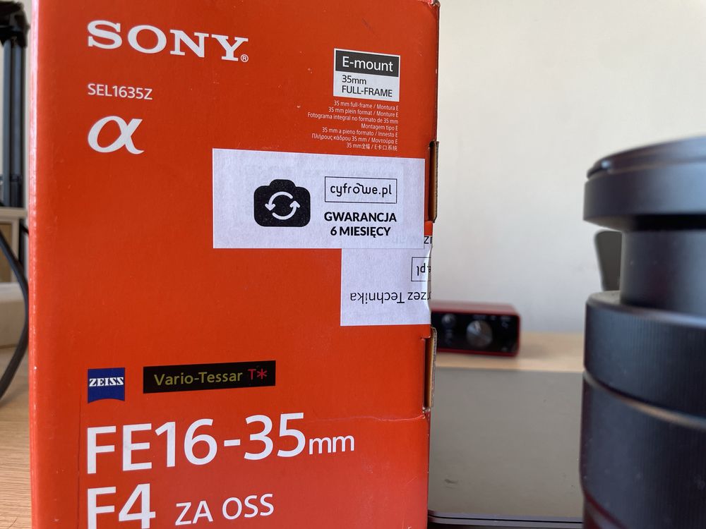 Sony zeiss 16-35 f4 z filtrem uv