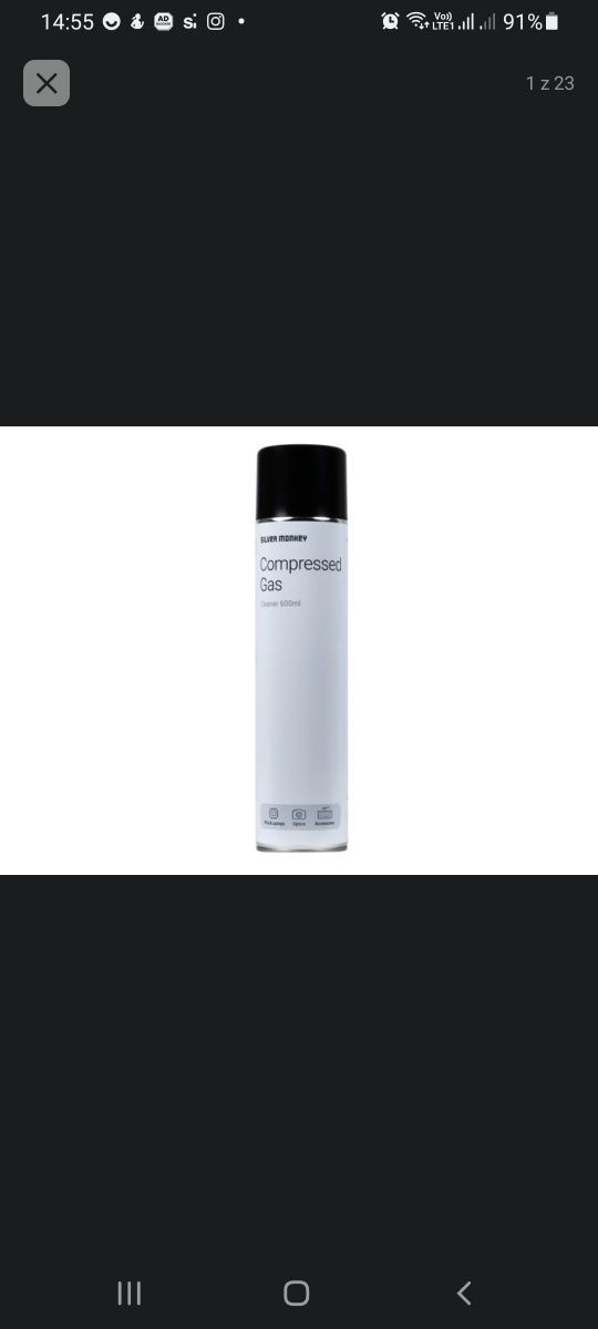 Silver Monkey Sprężone powietrze 600ml cena za dwie sztuki  tanio nowe