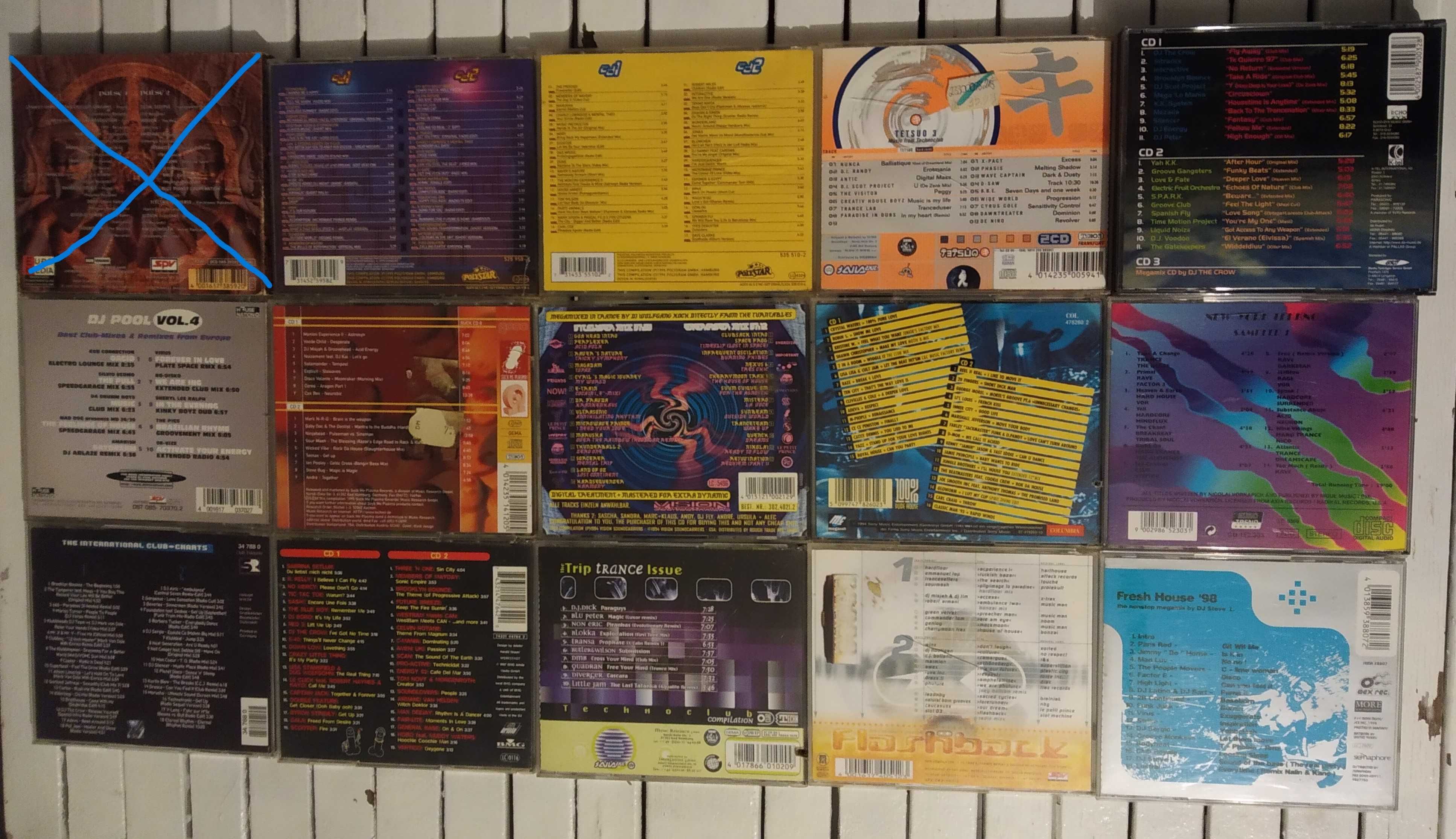 CD diversos música eletrónica (House, Eurodance, Trance) (desde 1,5€)