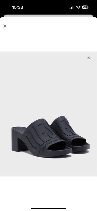 Жіночі чорні мюлі diesel