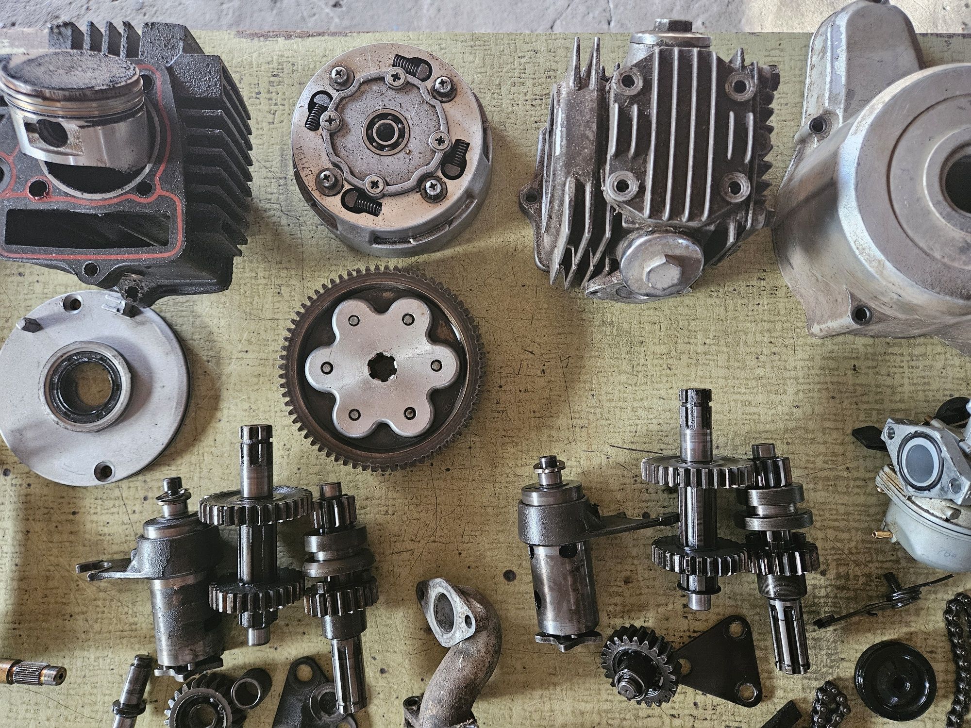 Silnik quad 110/125cc części 152FMI, 152fmh sprzęgło cylinder skrzynia