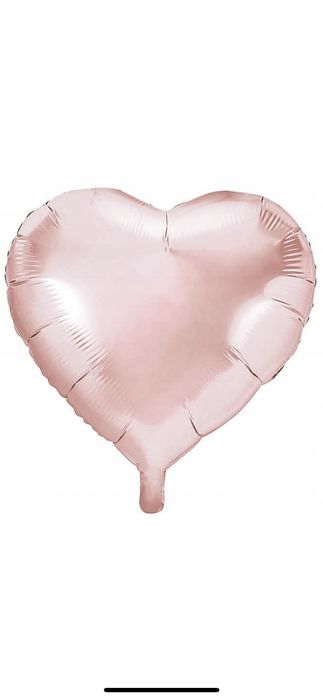 Balon foliowy SERCE PartyDeco rose gold ślub, wesele, walentynki