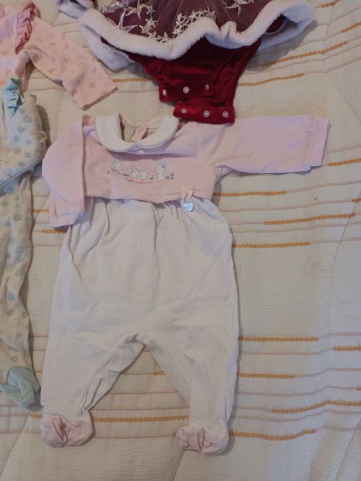 Lote 11 peças roupa bebé menina dos 0 meses aos 3 meses