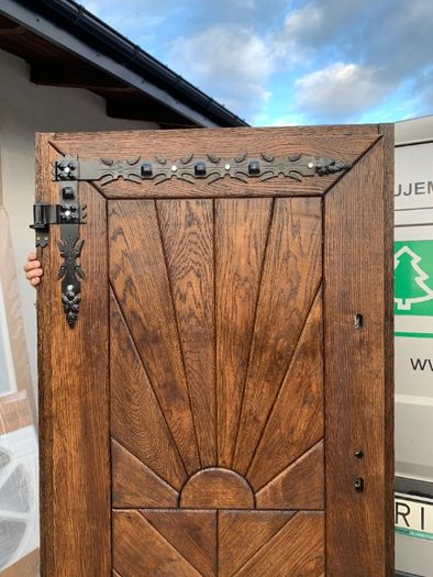 Drzwi drewniane  dębowe szczotkowane DOSTAWA CAŁY KRAJ