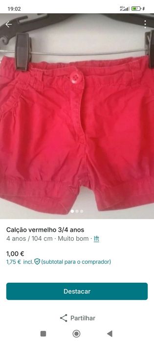Roupa várias idades