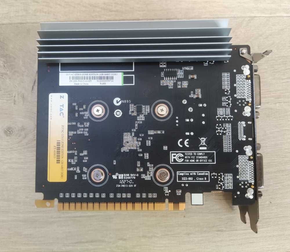 Karta graficzna ZOTAC GeForce GT 610 ZONE Edition  1GB DDR3 64bit
