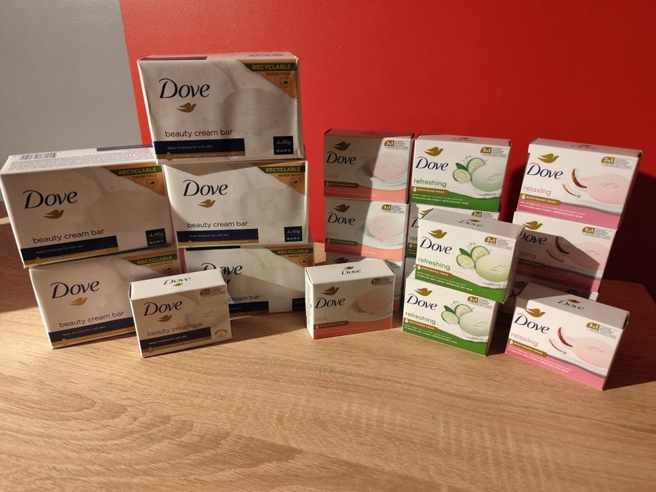 Mydełka dove w kostkach