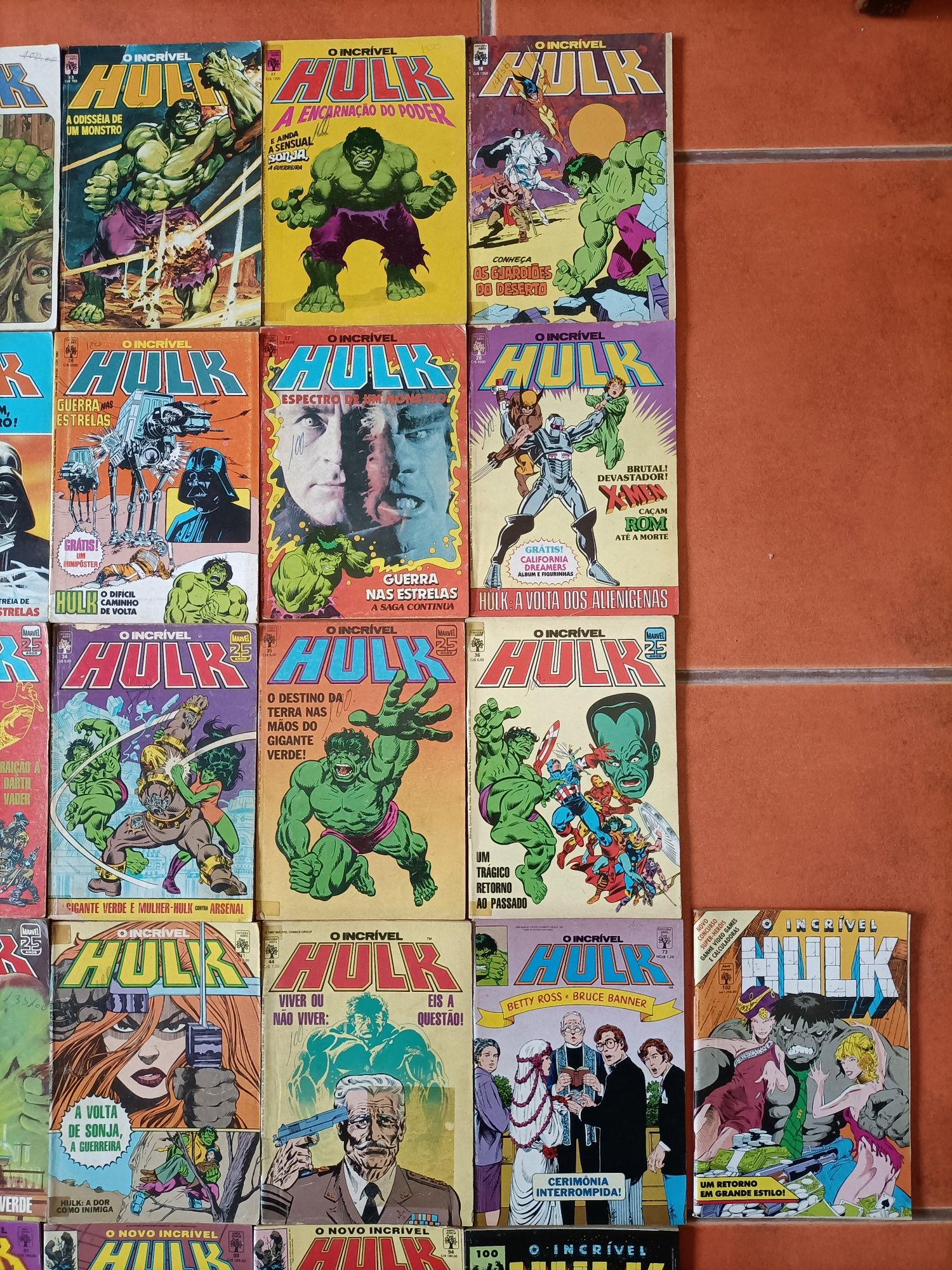 31 Livros de Hulk da Abril