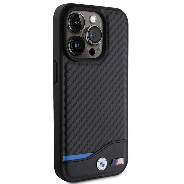 Bmw Bmhcp15L22Nbck Iphone 15 Pro 6.1" Czarny/Black Leather Carbon