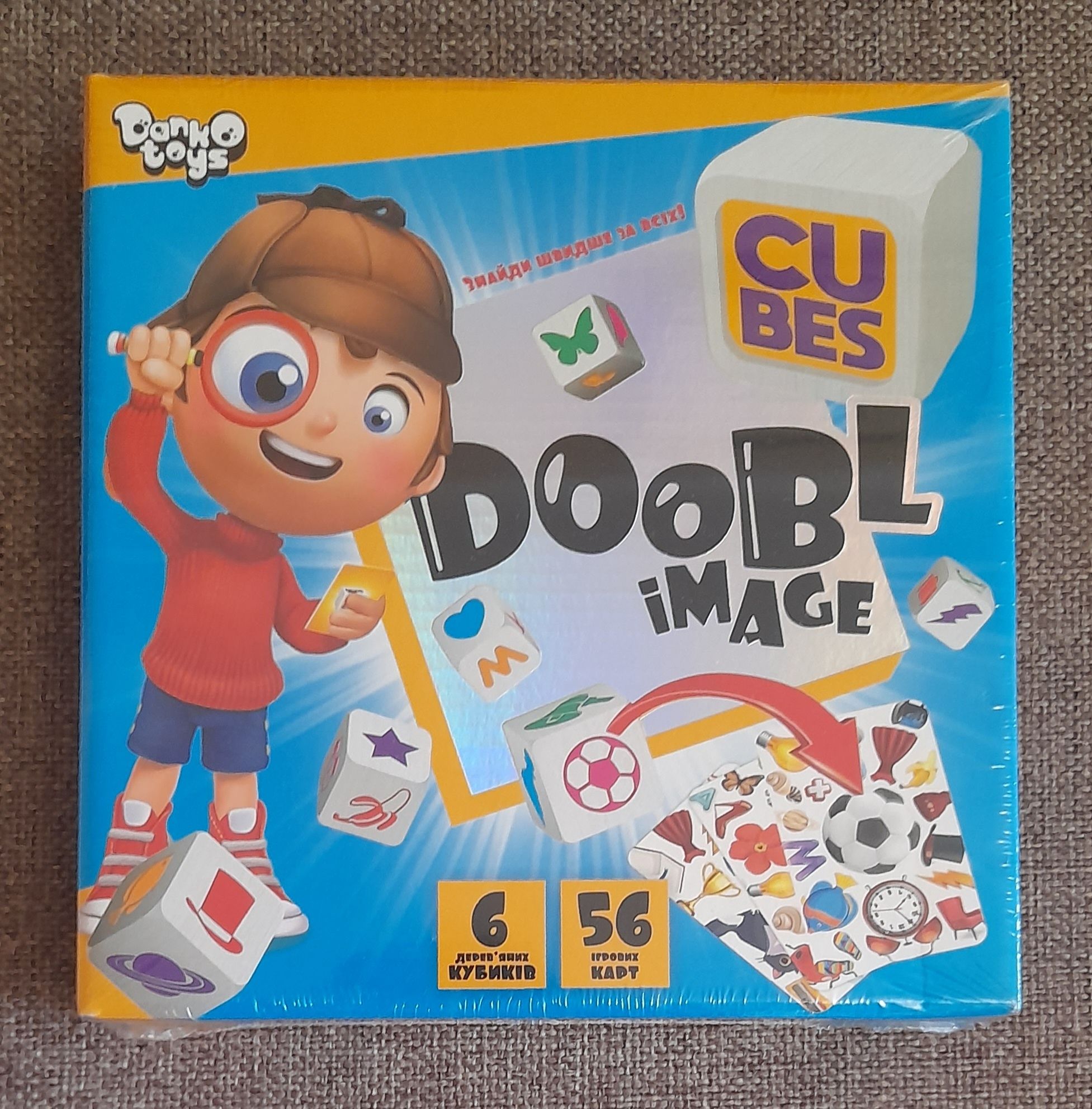 Настільна розважальна гра від Danko Toys "Doobl Image Cubes"
