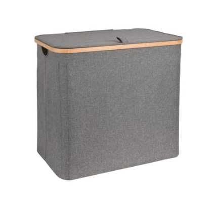 Cesto de roupa 60 lt cinzento Sensea Scandi