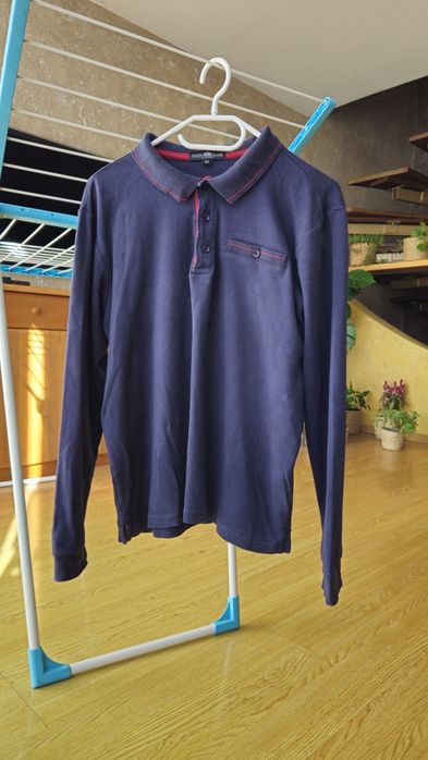 Royal Class markowa granatowa bluzka koszulka z długim rękawem 50 hit