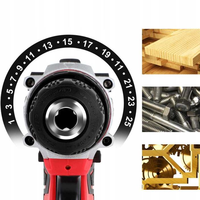 Nowy KLUCZ UDAROWY Wkrętarka Elektryczna Wiertarko-Wkrętarka (GRATIS)