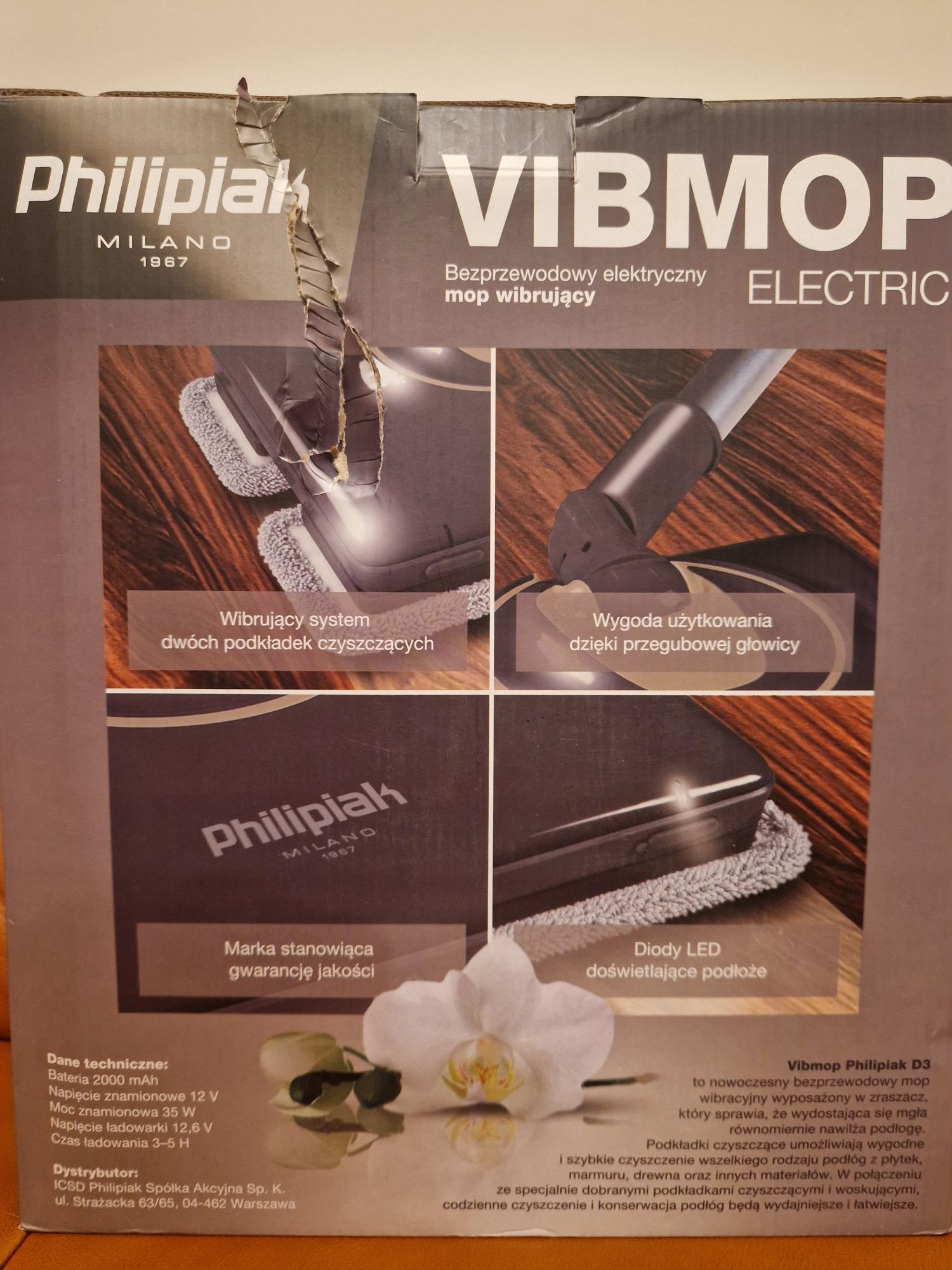 Elektryczny mop wibrujący firmy Philipiak