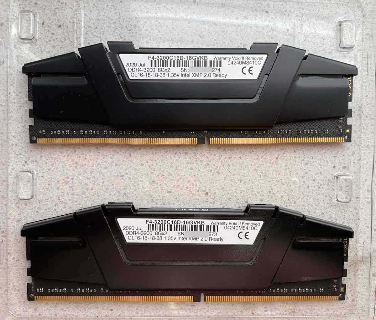 Pamięć G.Skill Ripjaws V, DDR4, 16 GB w 2x8GB, 3200MHz, CL16