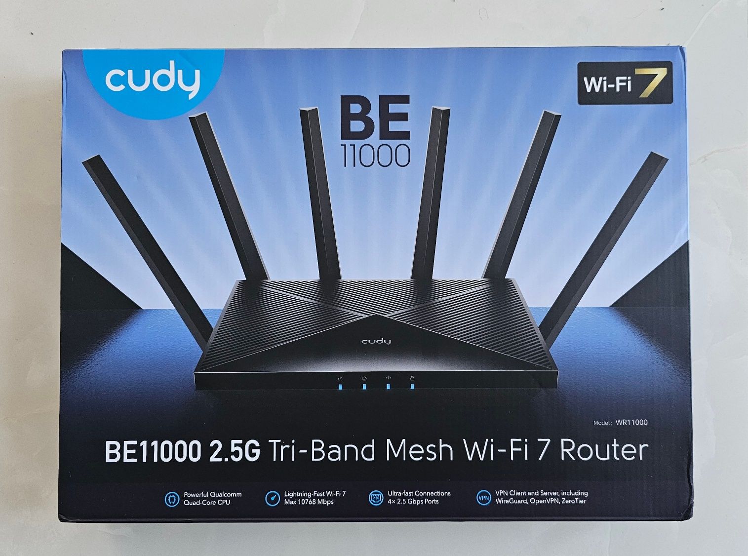 Router Cudy BE11000 6GE 6G 5G Wifi 7 Trójpasmowy Tri-Band Mesh MLO NOW