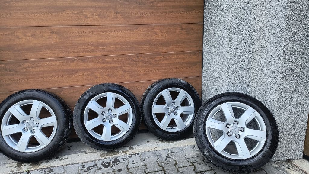 Koła 17 audi A6 C7 A4 225/55 R17 z deklami wielosezonowe Michelin 2023