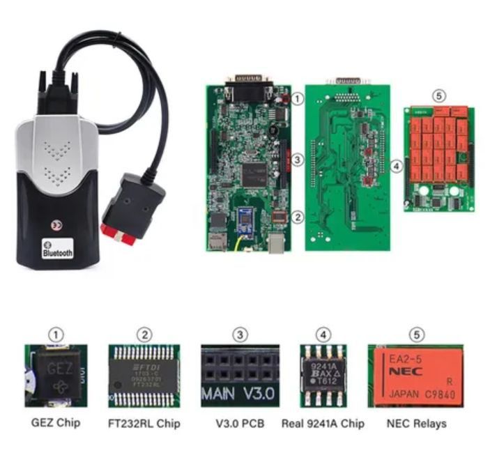 Tester CDP TCS pasuje do multidiag Delphi autocom ds, 150 e