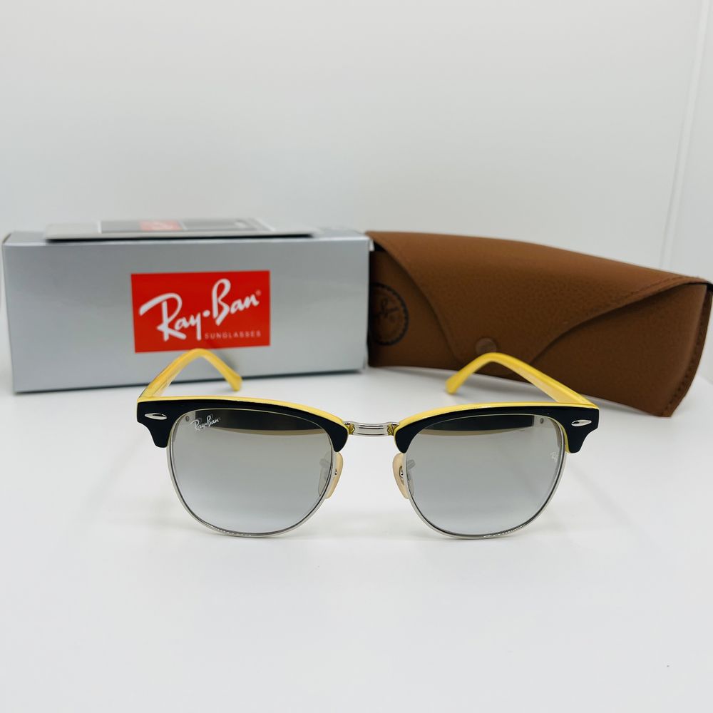 Солнцезащитные очки Ray Ban Clubmaster 3016 Colors 51мм стекло (mix)